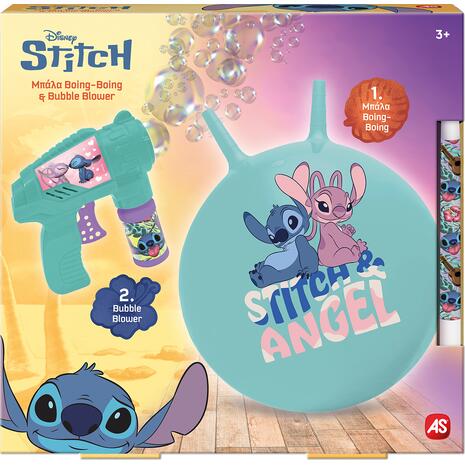 As company Παιχνιδολαμπάδα Boing & Bubble Gun Disney Stitch (1500-15767)