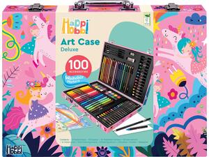 Happihobbi Κασετίνα Ζωγραφικής Deluxe 100 Αξεσουάρ Μονόκερος (1038-82063)