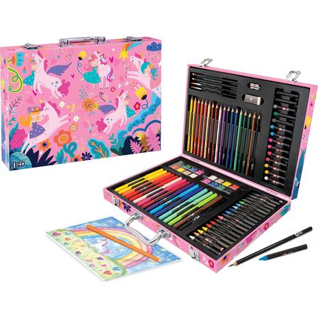 Happihobbi Κασετίνα Ζωγραφικής Deluxe 100 Αξεσουάρ Μονόκερος (1038-82063)