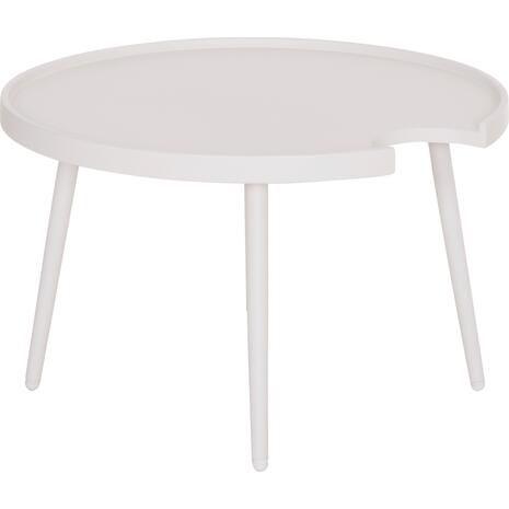 ΤΡΑΠΕΖΙ ΜΕΣΗΣ ΣΤΡΟΓΓΥΛΟ ΕΞ.ΧΩΡΟΥ TEROC HM6434.02 ΑΛΟΥΜΙΝΙΟ ΛΕΥΚΟ Φ70x44Υεκ