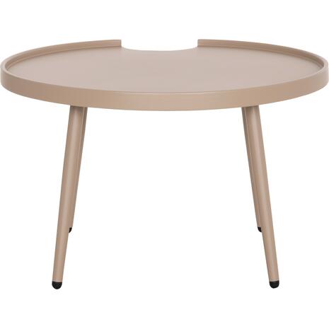 ΤΡΑΠΕΖΙ ΜΕΣΗΣ ΣΤΡΟΓΓΥΛΟ ΕΞ.ΧΩΡΟΥ TEROC HM6434.03 ΑΛΟΥΜΙΝΙΟ ΚΑΠΟΥΤΣΙΝΟ Φ70x44Υεκ