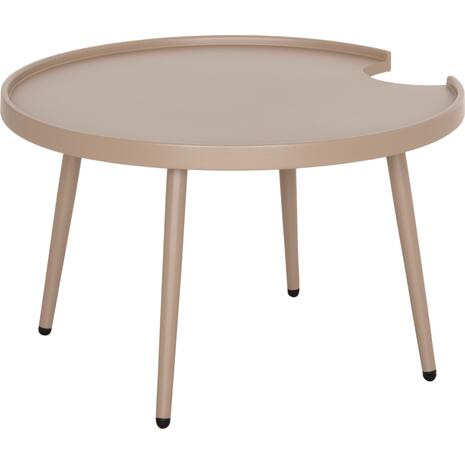 ΤΡΑΠΕΖΙ ΜΕΣΗΣ ΣΤΡΟΓΓΥΛΟ ΕΞ.ΧΩΡΟΥ TEROC HM6434.03 ΑΛΟΥΜΙΝΙΟ ΚΑΠΟΥΤΣΙΝΟ Φ70x44Υεκ