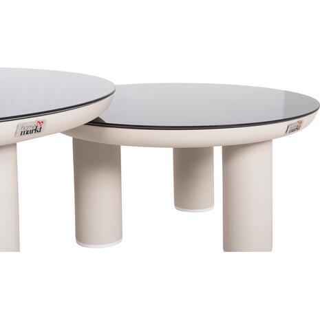 ΣΕΤ ΣΑΛΟΝΙ 5ΤΜΧ STREAM HM6426.02 ΚΡΕΜ ΑΛΟΥΜΙΝΙΟ--ΜΠΕΖ ΣΧΟΙΝΙ & OLEFIN