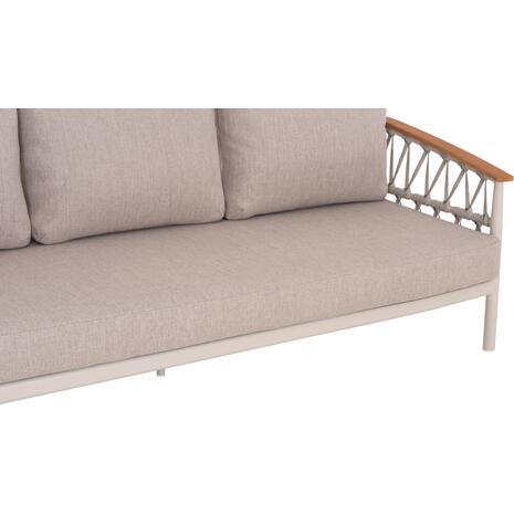 ΣΕΤ ΣΑΛΟΝΙ 5ΤΜΧ STREAM HM6426.02 ΚΡΕΜ ΑΛΟΥΜΙΝΙΟ--ΜΠΕΖ ΣΧΟΙΝΙ & OLEFIN