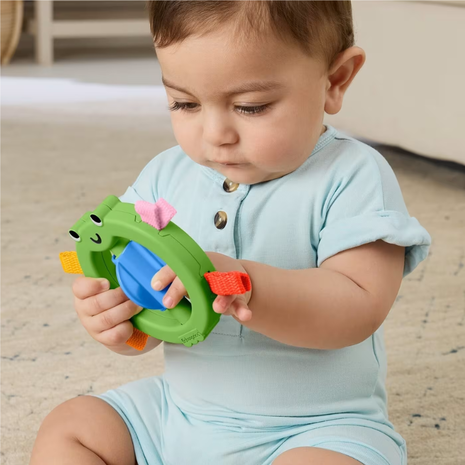 Fisher-Price Κουδουνίστρες Ζωάκια - Πράσινο Βατραχάκι JKW53 / JKW55