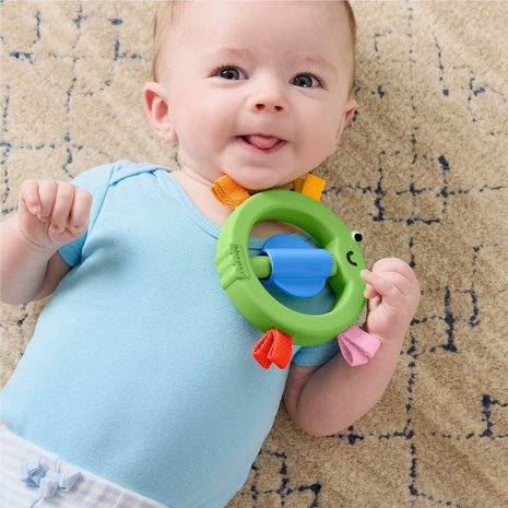 Fisher-Price Κουδουνίστρες Ζωάκια - Πράσινο Βατραχάκι JKW53 / JKW55