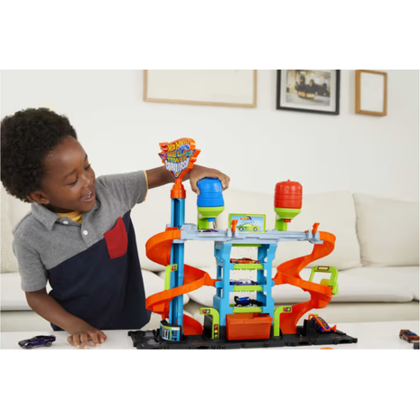 Hot wheels mega πλυντήριο χρωμοκεραυνών