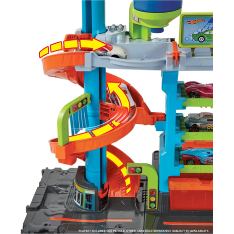 Hot wheels mega πλυντήριο χρωμοκεραυνών