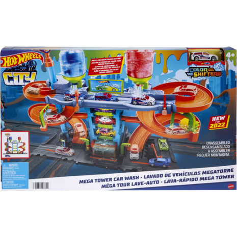 Hot wheels mega πλυντήριο χρωμοκεραυνών