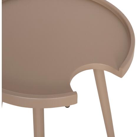 ΤΡΑΠΕΖΙ ΒΟΗΘΗΤΙΚΟ ΣΤΡΟΓΓΥΛΟ ΕΞ.ΧΩΡΟΥ TEROC HM6433.03 ΑΛΟΥΜΙΝΙΟ ΚΑΠΟΥΤΣΙΝΟ Φ47x53Υεκ