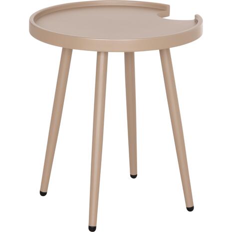 ΤΡΑΠΕΖΙ ΒΟΗΘΗΤΙΚΟ ΣΤΡΟΓΓΥΛΟ ΕΞ.ΧΩΡΟΥ TEROC HM6433.03 ΑΛΟΥΜΙΝΙΟ ΚΑΠΟΥΤΣΙΝΟ Φ47x53Υεκ