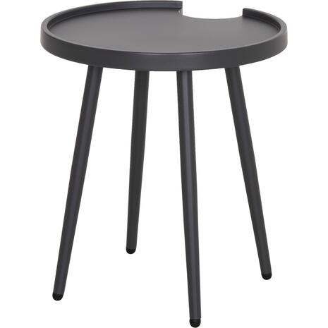 ΤΡΑΠΕΖΙ ΒΟΗΘΗΤΙΚΟ ΣΤΡΟΓΓΥΛΟ ΕΞ.ΧΩΡΟΥ TEROC HM6433.01 ΑΛΟΥΜΙΝΙΟ ΓΚΡΙ Φ47x53Υεκ