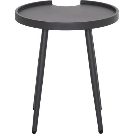 ΤΡΑΠΕΖΙ ΒΟΗΘΗΤΙΚΟ ΣΤΡΟΓΓΥΛΟ ΕΞ.ΧΩΡΟΥ TEROC HM6433.01 ΑΛΟΥΜΙΝΙΟ ΓΚΡΙ Φ47x53Υεκ