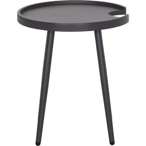 ΤΡΑΠΕΖΙ ΒΟΗΘΗΤΙΚΟ ΣΤΡΟΓΓΥΛΟ ΕΞ.ΧΩΡΟΥ TEROC HM6433.01 ΑΛΟΥΜΙΝΙΟ ΓΚΡΙ Φ47x53Υεκ