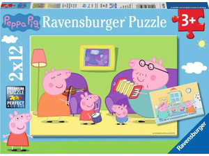 Παζλ 2X12 Ravensburger Peppa Pig