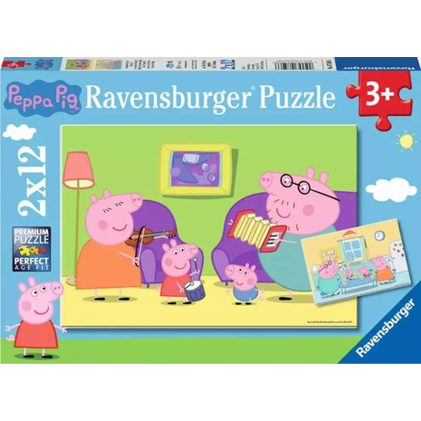 Παζλ 2X12 Ravensburger Peppa Pig