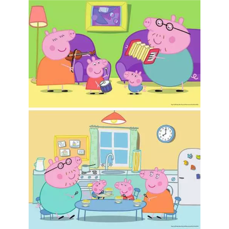 Παζλ 2X12 Ravensburger Peppa Pig