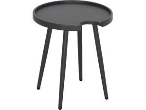 ΤΡΑΠΕΖΙ ΒΟΗΘΗΤΙΚΟ ΣΤΡΟΓΓΥΛΟ ΕΞ.ΧΩΡΟΥ TEROC HM6433.01 ΑΛΟΥΜΙΝΙΟ ΓΚΡΙ Φ47x53Υεκ