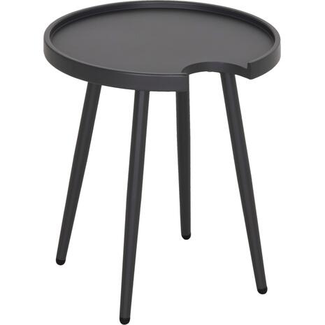 ΤΡΑΠΕΖΙ ΒΟΗΘΗΤΙΚΟ ΣΤΡΟΓΓΥΛΟ ΕΞ.ΧΩΡΟΥ TEROC HM6433.01 ΑΛΟΥΜΙΝΙΟ ΓΚΡΙ Φ47x53Υεκ