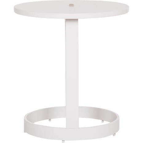 ΤΡΑΠΕΖΙ ΒΟΗΘΗΤΙΚΟ ΕΞ.ΧΩΡΟΥ MINO HM6432.02 ΑΛΟΥΜΙΝΙΟ ΛΕΥΚΟ & ΣΧΟΙΝΙ ΜΠΕΖ Φ47x53Υεκ