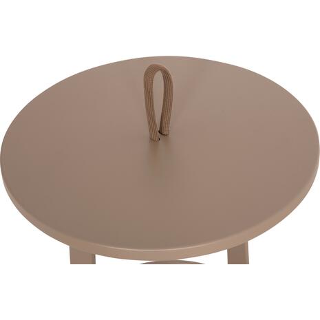 ΤΡΑΠΕΖΙ ΒΟΗΘΗΤΙΚΟ ΕΞ.ΧΩΡΟΥ MINO HM6432.03 ΑΛΟΥΜΙΝΙΟ & ΣΧΟΙΝΙ ΚΑΠΟΥΤΣΙΝΟ Φ47x53Υεκ