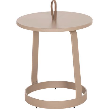 ΤΡΑΠΕΖΙ ΒΟΗΘΗΤΙΚΟ ΕΞ.ΧΩΡΟΥ MINO HM6432.03 ΑΛΟΥΜΙΝΙΟ & ΣΧΟΙΝΙ ΚΑΠΟΥΤΣΙΝΟ Φ47x53Υεκ