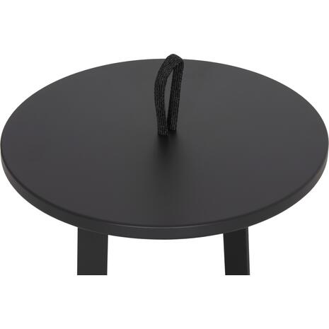 ΤΡΑΠΕΖΙ ΒΟΗΘΗΤΙΚΟ ΕΞ.ΧΩΡΟΥ MINO HM6432.01 ΑΛΟΥΜΙΝΙΟ & ΣΧΟΙΝΙ ΓΚΡΙ Φ47x53Υεκ