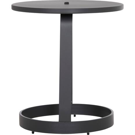 ΤΡΑΠΕΖΙ ΒΟΗΘΗΤΙΚΟ ΕΞ.ΧΩΡΟΥ MINO HM6432.01 ΑΛΟΥΜΙΝΙΟ & ΣΧΟΙΝΙ ΓΚΡΙ Φ47x53Υεκ