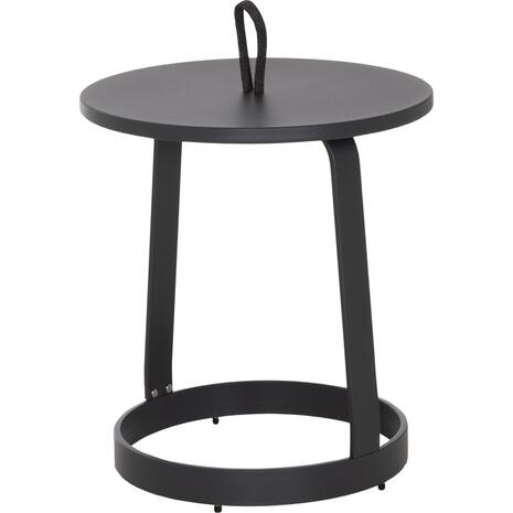 ΤΡΑΠΕΖΙ ΒΟΗΘΗΤΙΚΟ ΕΞ.ΧΩΡΟΥ MINO HM6432.01 ΑΛΟΥΜΙΝΙΟ & ΣΧΟΙΝΙ ΓΚΡΙ Φ47x53Υεκ