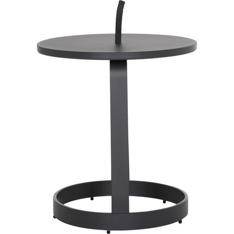 ΤΡΑΠΕΖΙ ΒΟΗΘΗΤΙΚΟ ΕΞ.ΧΩΡΟΥ MINO HM6432.01 ΑΛΟΥΜΙΝΙΟ & ΣΧΟΙΝΙ ΓΚΡΙ Φ47x53Υεκ