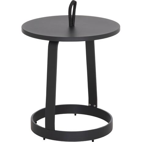 ΤΡΑΠΕΖΙ ΒΟΗΘΗΤΙΚΟ ΕΞ.ΧΩΡΟΥ MINO HM6432.01 ΑΛΟΥΜΙΝΙΟ & ΣΧΟΙΝΙ ΓΚΡΙ Φ47x53Υεκ