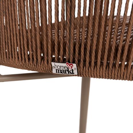 ΚΑΡΕΚΛΑ ΑΛΟΥΜΙΝΙΟΥ LYNN HM6267.03 ΚΑΠΟΥΤΣΙΝΟ ΣΚΕΛΕΤΟΣ-P.E.RATTAN ΦΥΣΙΚΟ 57x62x78Υεκ