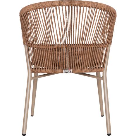 ΚΑΡΕΚΛΑ ΑΛΟΥΜΙΝΙΟΥ LYNN HM6267.03 ΚΑΠΟΥΤΣΙΝΟ ΣΚΕΛΕΤΟΣ-P.E.RATTAN ΦΥΣΙΚΟ 57x62x78Υεκ