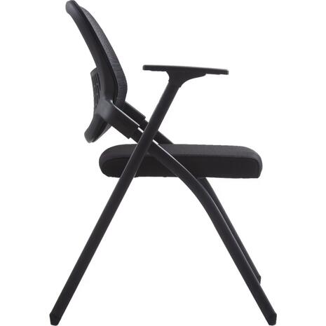 ΚΑΡΕΚΛΑ ΣΥΝΕΔΡΙΟΥ ΠΤΥΣΣΟΜΕΝΗ ΜΕ ΑΝΑΛΟΓΙΟ DENO HM1209.01 MESH ΥΦΑΣΜΑ ΜΑΥΡΟ 65x63x82Υεκ. (σετ 2 τεμαχίων)