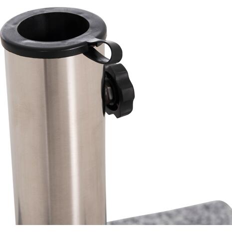 ΒΑΣΗ ΟΜΠΡΕΛΑΣ ΓΡΑΝΙΤΗ 40KG ΜΕ ΧΕΡΟΥΛΙ & ΡΟΔΕΣ HM6564--ΣΩΛΗΝΑΣ ΔΙΑΜΕΤΡΟΥ Φ48