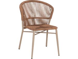 ΚΑΡΕΚΛΑ ΑΛΟΥΜΙΝΙΟΥ LYNN HM6267.03 ΚΑΠΟΥΤΣΙΝΟ ΣΚΕΛΕΤΟΣ-P.E.RATTAN ΦΥΣΙΚΟ 57x62x78Υεκ