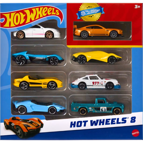 Mattel Hot Wheels Αυτοκινητάκια Σετ Των 8 - Διάφορα Σχέδια HPV78