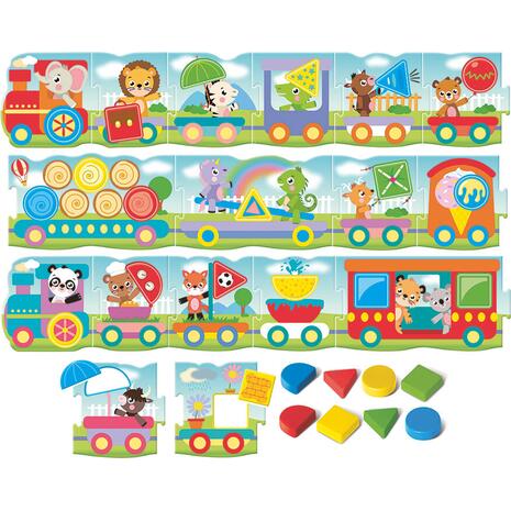 Εξυπνούλης Baby Μοντεσσόρι Τρενάκι Με Σχήματα