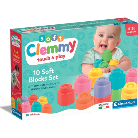 Clementoni Soft Clemmy Touch & Play Μαλακά Premium Τουβλάκια