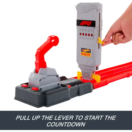 Hot Wheels Racing Πίστα Formula 1 Grid Start (JKM88) (συμπεριλαμβάνει λαμπάδα)