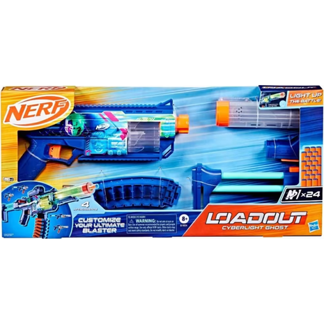 Hasbro Nerf Εκτοξευτής Loadout Cyberlight Ghost (G1824)