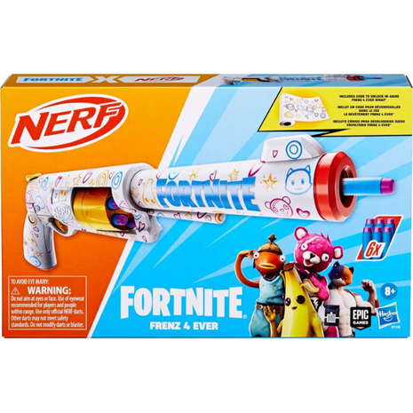 Hasbro Nerf Fortnite Frenz 4 Ever Blaster Dart Blaster (G1132)