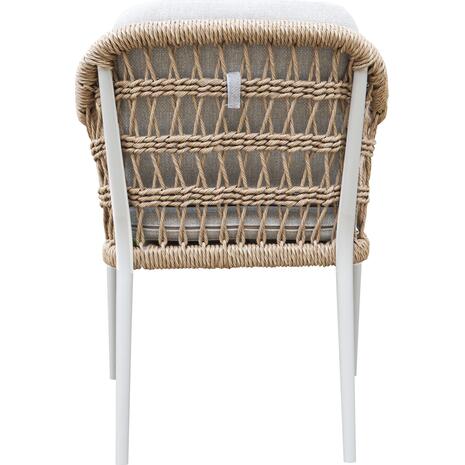 ΠΟΛΥΘΡΟΝΑ BOXER HM6556.02 ΑΛΟΥΜΙΝΙΟ & OLEFIN ΜΠΕΖ-TWIST WICKER 58x60x80Yεκ (σετ 2 τεμαχίων)