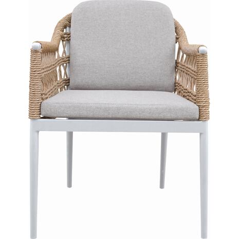 ΠΟΛΥΘΡΟΝΑ BOXER HM6556.02 ΑΛΟΥΜΙΝΙΟ & OLEFIN ΜΠΕΖ-TWIST WICKER 58x60x80Yεκ (σετ 2 τεμαχίων)