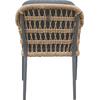 ΠΟΛΥΘΡΟΝΑ BOXER HM6556.01 ΑΛΟΥΜΙΝΙΟ & OLEFIN ΓΚΡΙ-TWIST WICKER 61x59x78,5Yεκ (σετ 2 τεμαχίων)