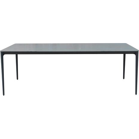 ΤΡΑΠΕΖΙ ΤΡΑΠΕΖΑΡΙΑΣ STAD HM6558.01 ΓΚΡΙ ΑΛΟΥΜΙΝΙΟ & SINTERED STONE TOP 220x100x75Υεκ