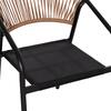 ΠΟΛΥΘΡΟΝΑ HOMAN HM6430.03 ΜΑΥΡΟ ΜΕΤΑΛΛΟ & TEXTILENE--ΜΠΕΖ P.E.RATTAN 53x58x75Υεκ