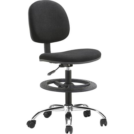 ΣΚΑΜΠΟ ΜΕ ΥΠΟΠΟΔΙΟ DROMEN HM1210.01 ΜΑΥΡΟ ΥΦΑΣΜΑ-ΒΑΣΗ ΧΡΩΜΙΟΥ 48x60x130Υεκ