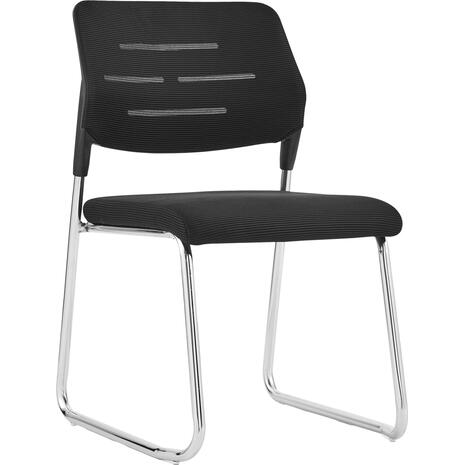 ΚΑΡΕΚΛΑ ΕΠΙΣΚΕΠΤΗ TRABBEL HM1211.01 MESH ΥΦΑΣΜΑ ΜΑΥΡΟ-ΜΕΤΑΛΛΙΚΑ ΠΟΔΙΑ 48x50x82Υεκ (σετ 6 τεμαχίων)