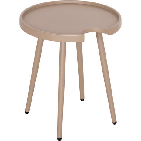 ΤΡΑΠΕΖΙ ΒΟΗΘΗΤΙΚΟ ΣΤΡΟΓΓΥΛΟ ΕΞ.ΧΩΡΟΥ TEROC HM6433.03 ΑΛΟΥΜΙΝΙΟ ΚΑΠΟΥΤΣΙΝΟ Φ47x53Υεκ